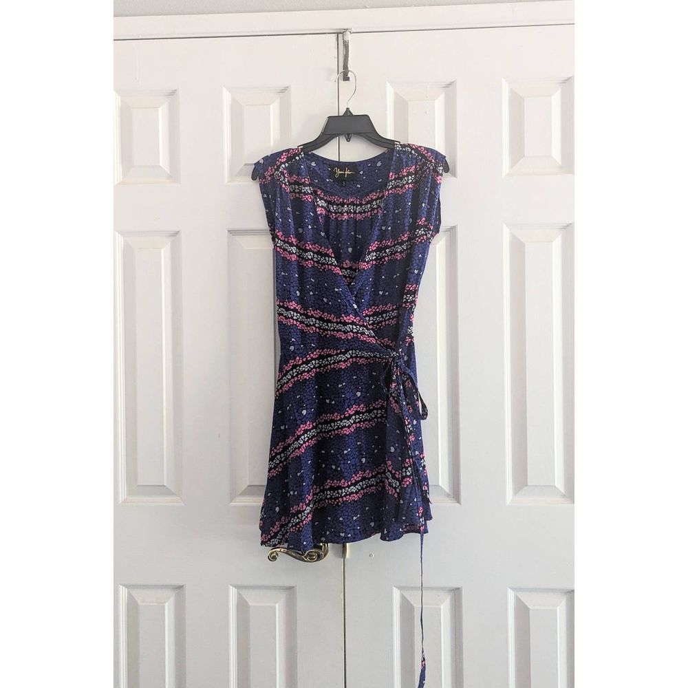 Anthropologie Yumi Kim Silk Mini Hearts Wrap Dress